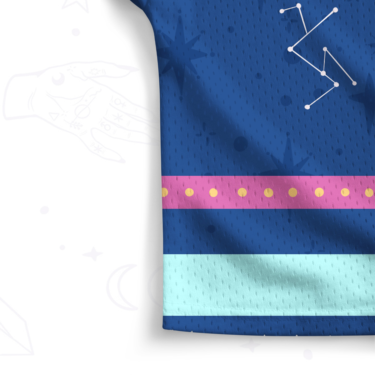 Purplehecate No.10 The Fortune Cat Crop Sports Jersey