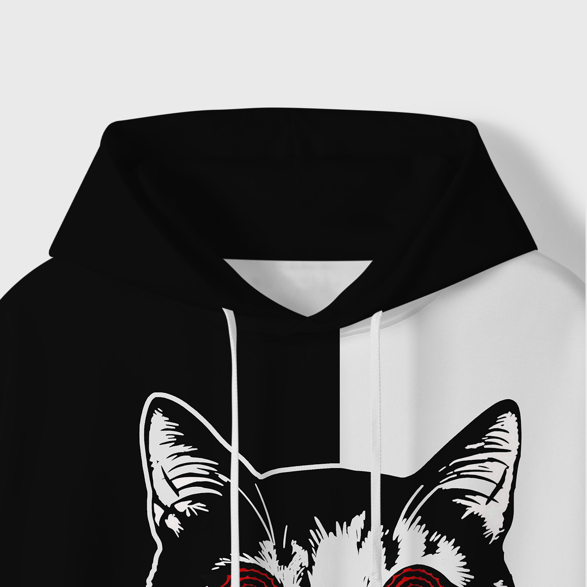 Purplehecate Hypnotic Cat All-Over Print Hoodie