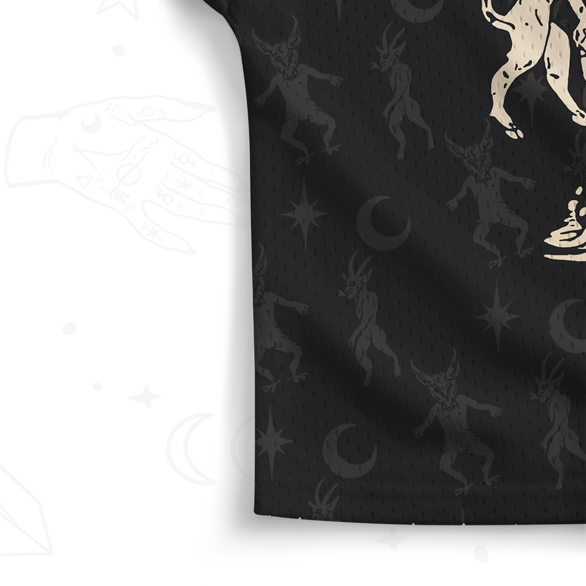 Purplehecate Live Laugh Lucifer With Wicked Delight Crop Sports Jersey