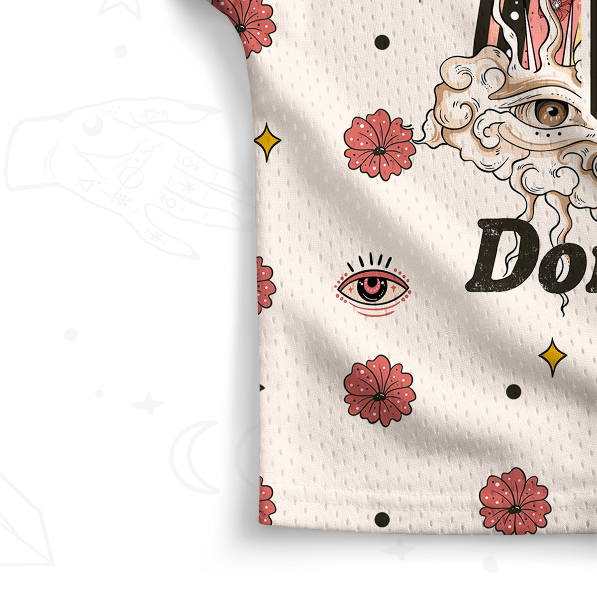 Purplehecate Drugs Not Hugs Don't Touch Me Crop Sports Jersey