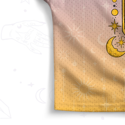 Purplehecate Aquarius Zodiac Crop Sports Jersey