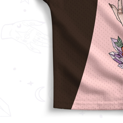 Purplehecate Lunar Guardian Serpent Crop Sports Jersey