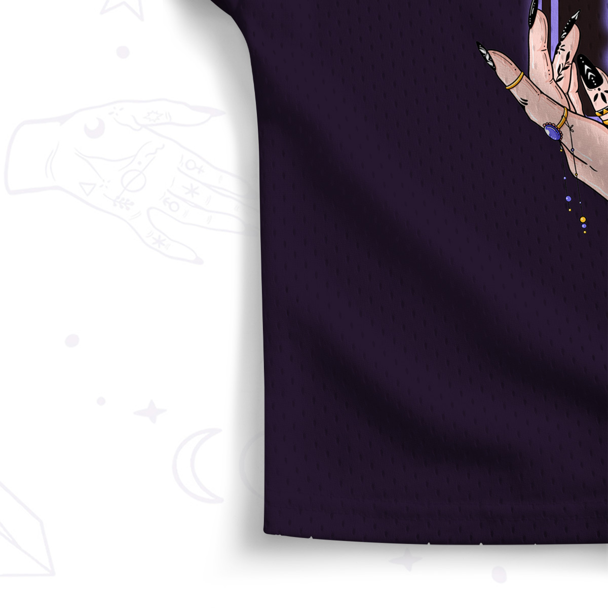 Purplehecate You Are What You Manifest Crop Sports Jersey