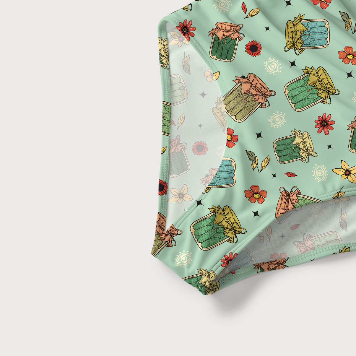 Purplehecate The Pickles Slim-Strap Swimsuit