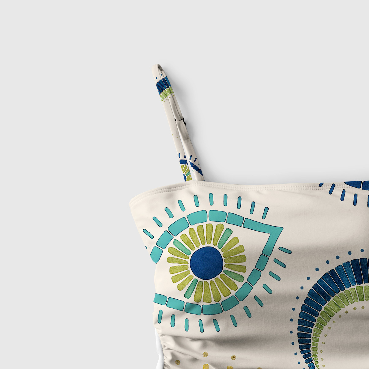 Purplehecate Sun Eye Slim-Strap Swimsuit