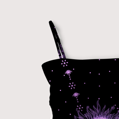 Purplehecate Radiance Of Sun And Moon Slim-Strap Swimsuit