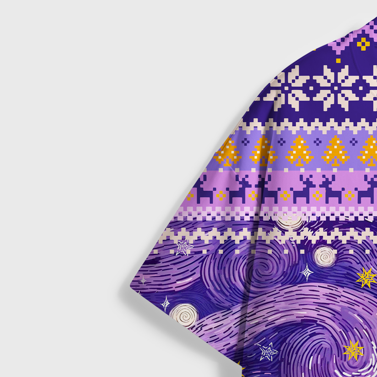 Purplehecate Mystic Cat Beneath the Cosmic Veil All Over Print T-Shirt