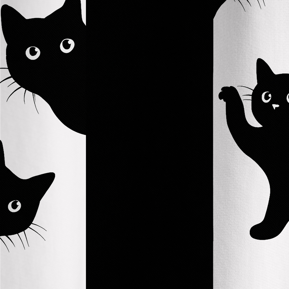 Purplehecate Peekaboo Cats All Over Print T-Shirt