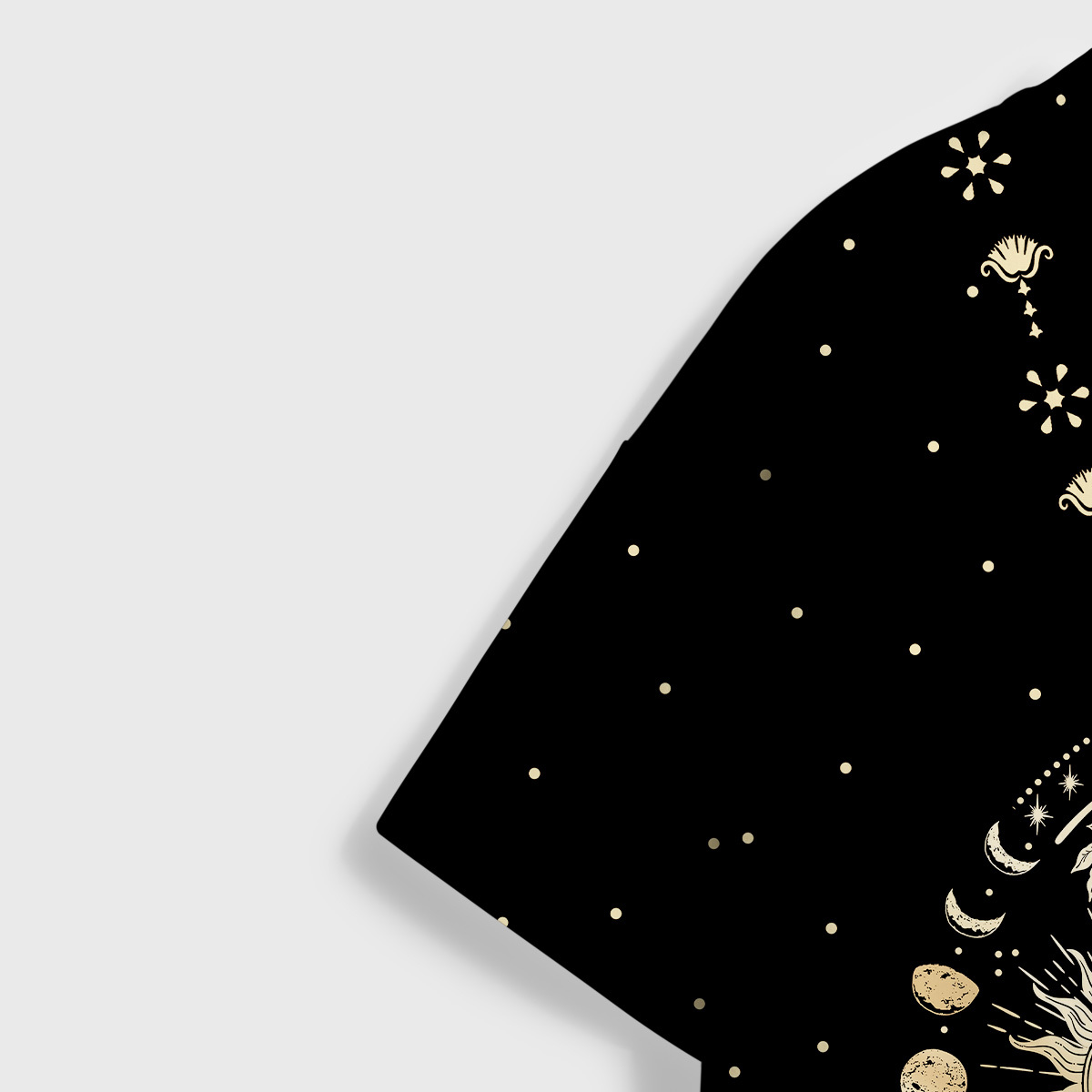 Purplehecate Celestial Sun and Moon All Over Print T-Shirt