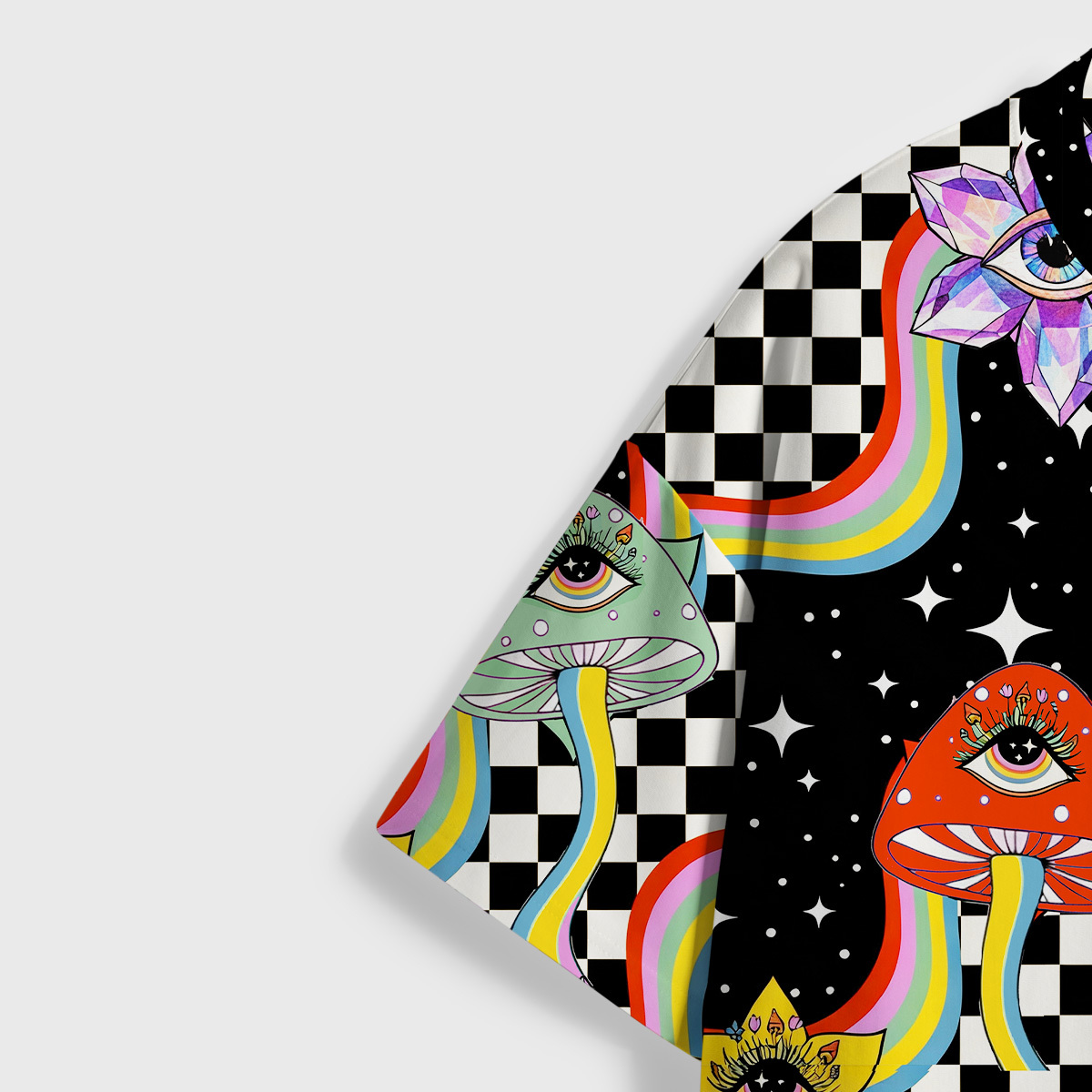 Purplehecate Enchanted Mushroom Eye Blossom All Over Print T-Shirt