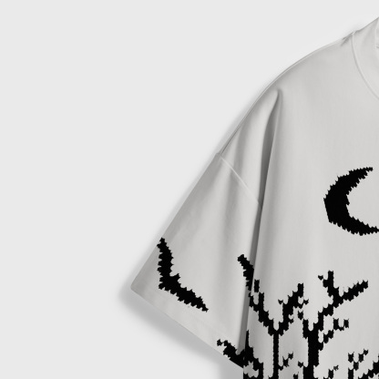 Purplehecate Ravens Over the Spooky Graveyard All Over Print T-Shirt