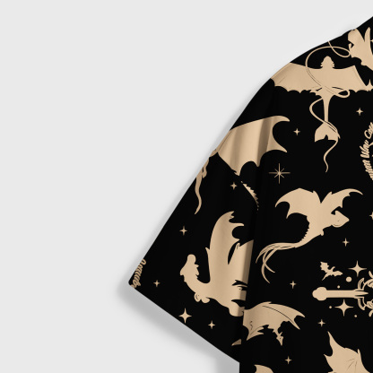 Purplehecate Fantasy Dragon Allover All Over Print T-Shirt