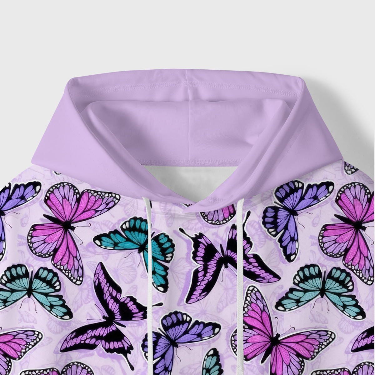 Purplehecate Whimsical Butterfly All-Over Print Hoodie