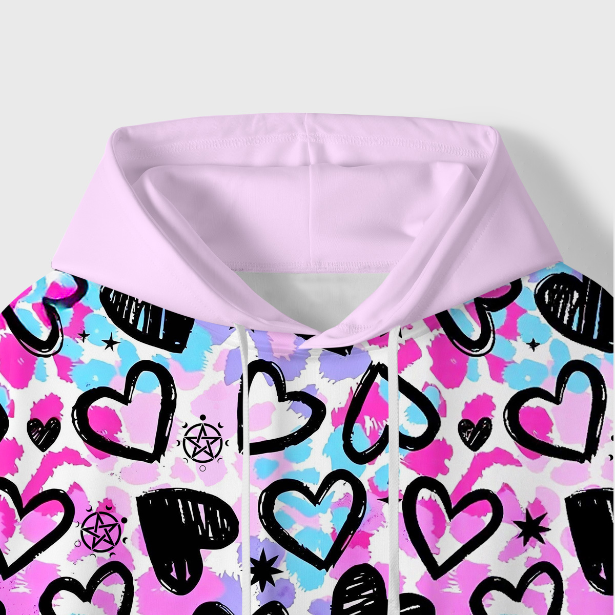 Purplehecate Heartful Magic All-Over Print Hoodie
