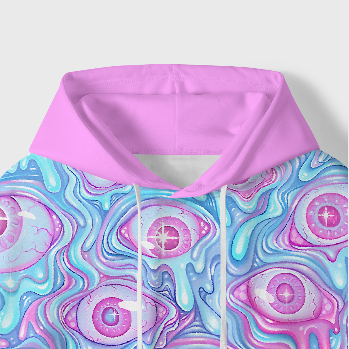 Purplehecate Pastel Flow Ocular All-Over Print Hoodie