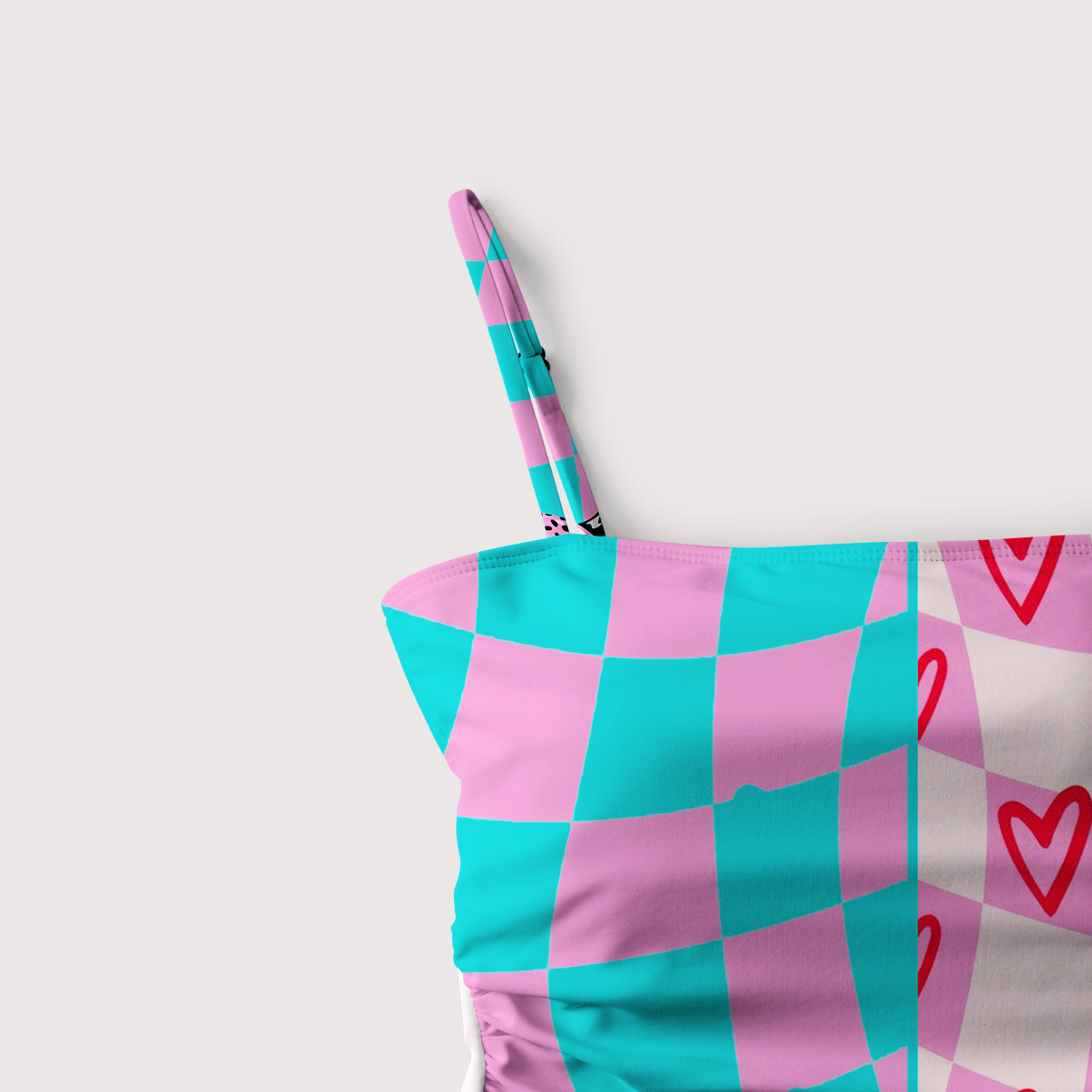 Purplehecate Savage Leopard Evil Eye Slim-Strap Swimsuit