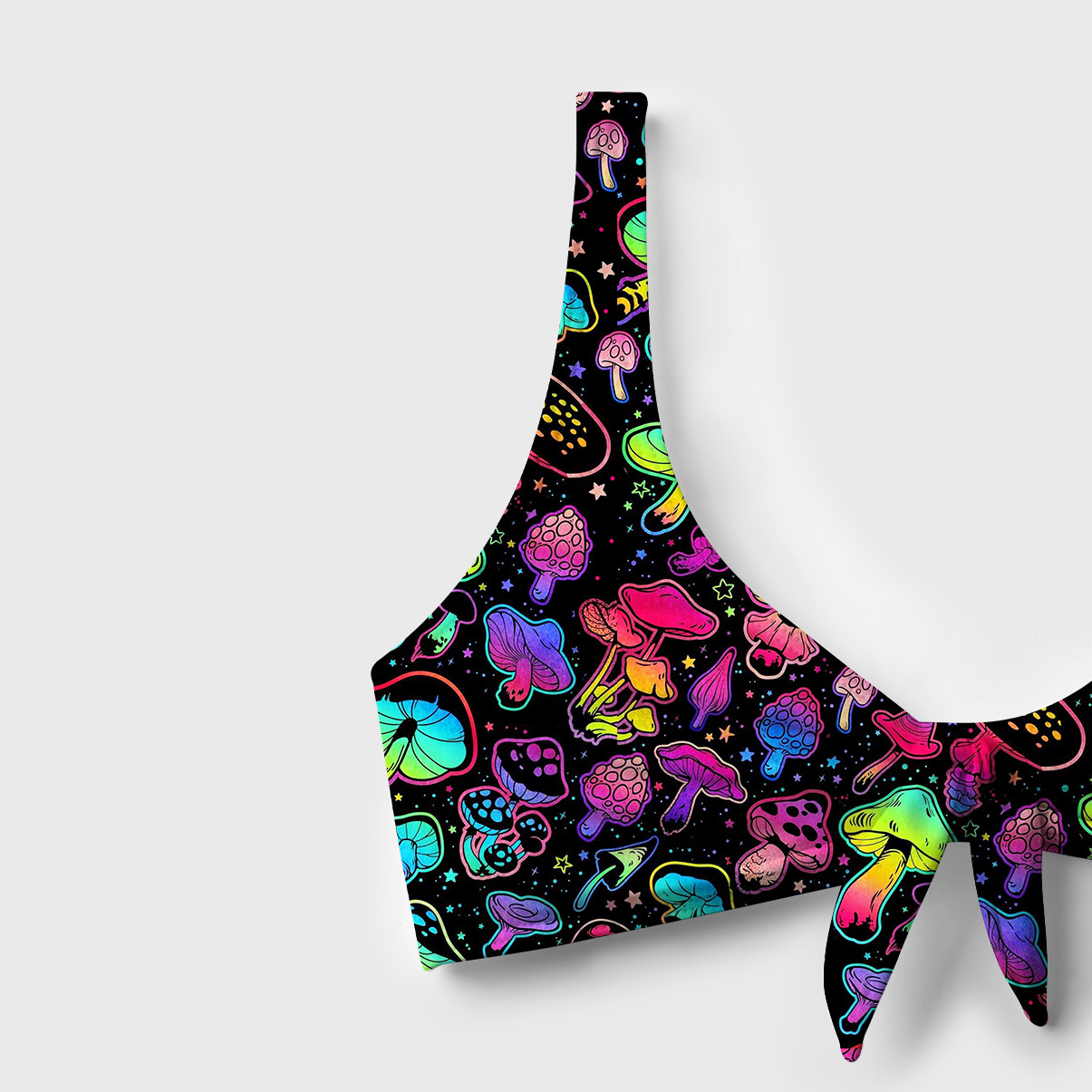 Purplehecate Psychedelic Mushroom Rave Versa-Tie Two-Piece Swimsuit