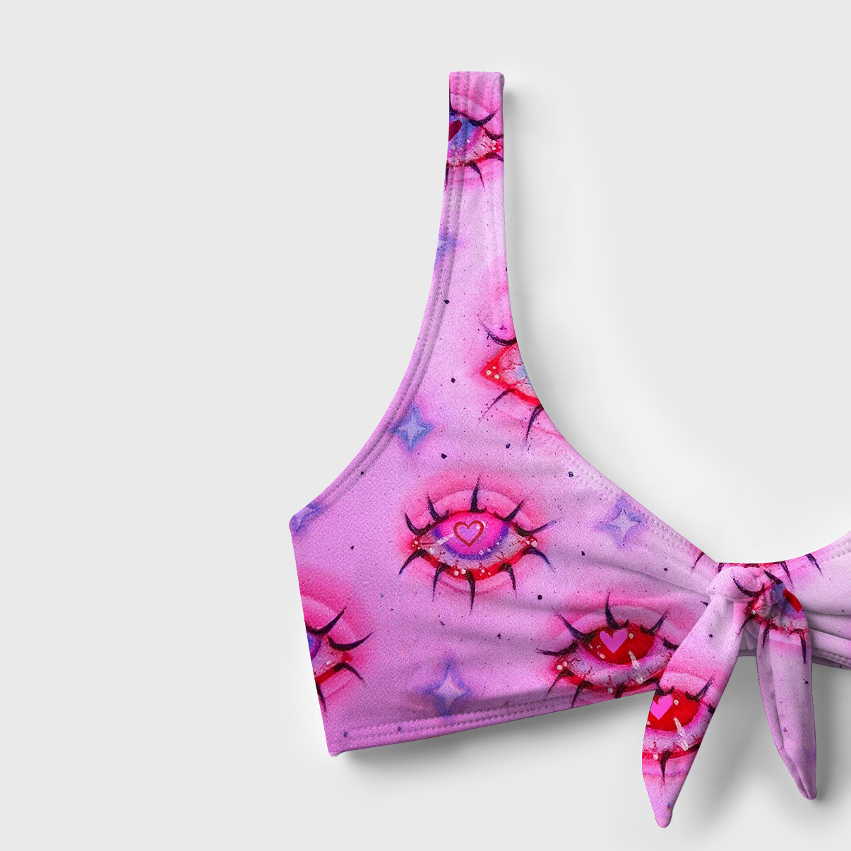 Purplehecate Mystic Love-Eye Versa-Tie Two-Piece Swimsuit