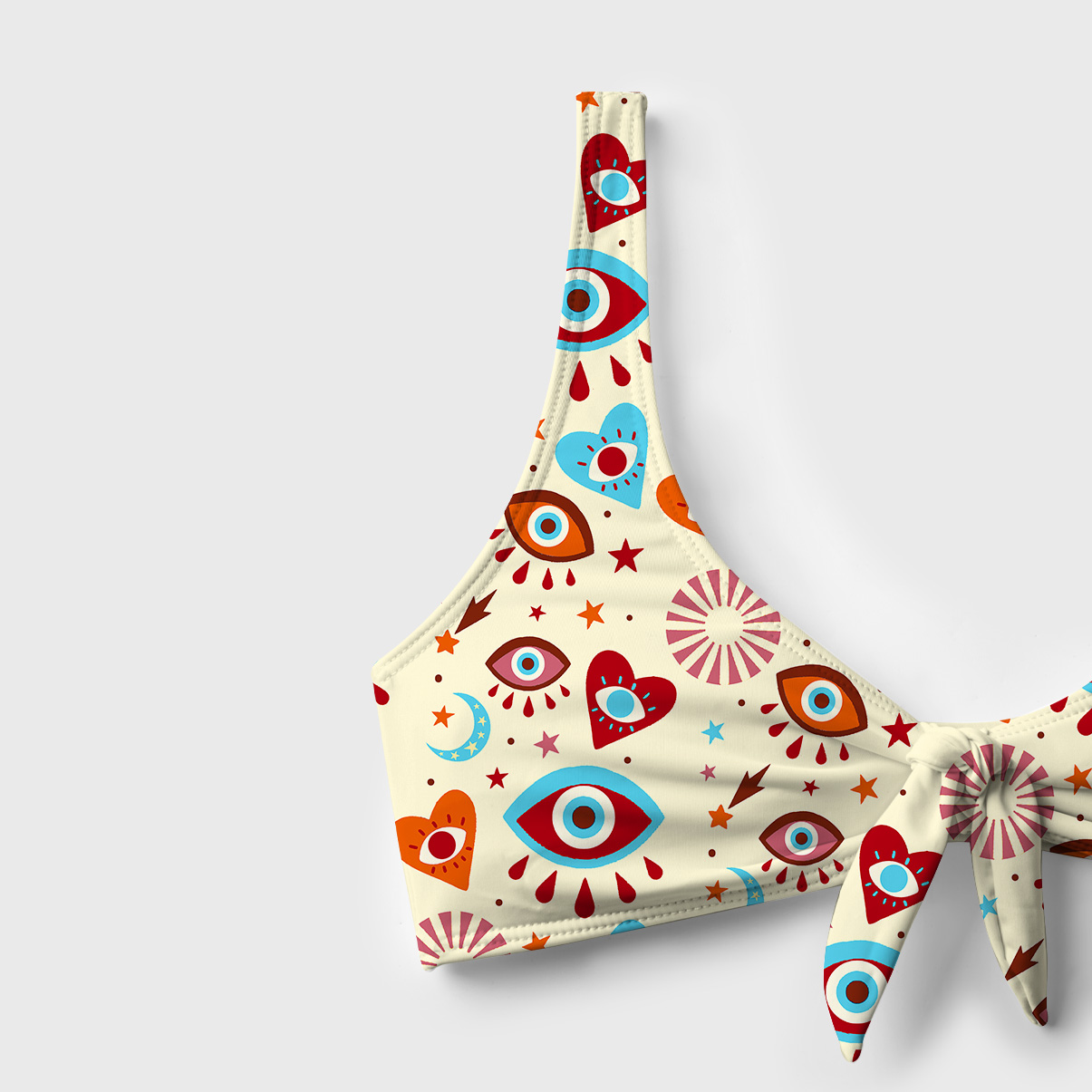 Purplehecate Protective Evil Eye Amulet Versa-Tie Two-Piece Swimsuit