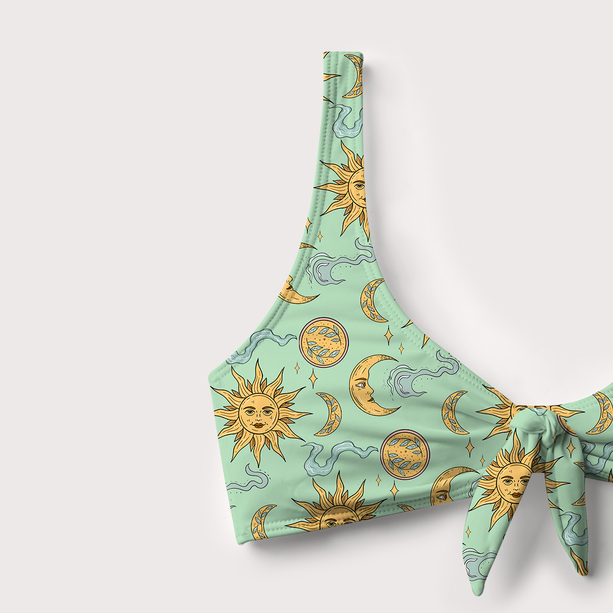 Purplehecate Magic of Sun and Moon Versa-Tie Two-Piece Swimsuit