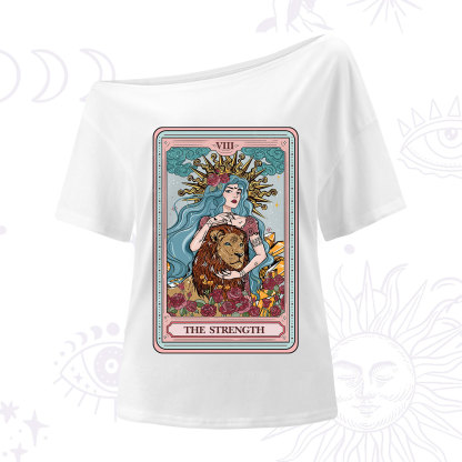 Purplehecate The Strength Tarot Card One Shoulder T-Shirt