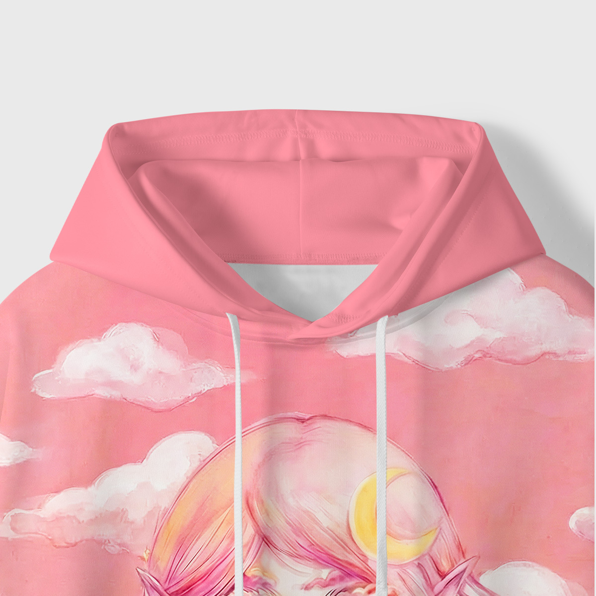 Purplehecate Pink Moon Goddess Witchy All-Over Print Hoodie