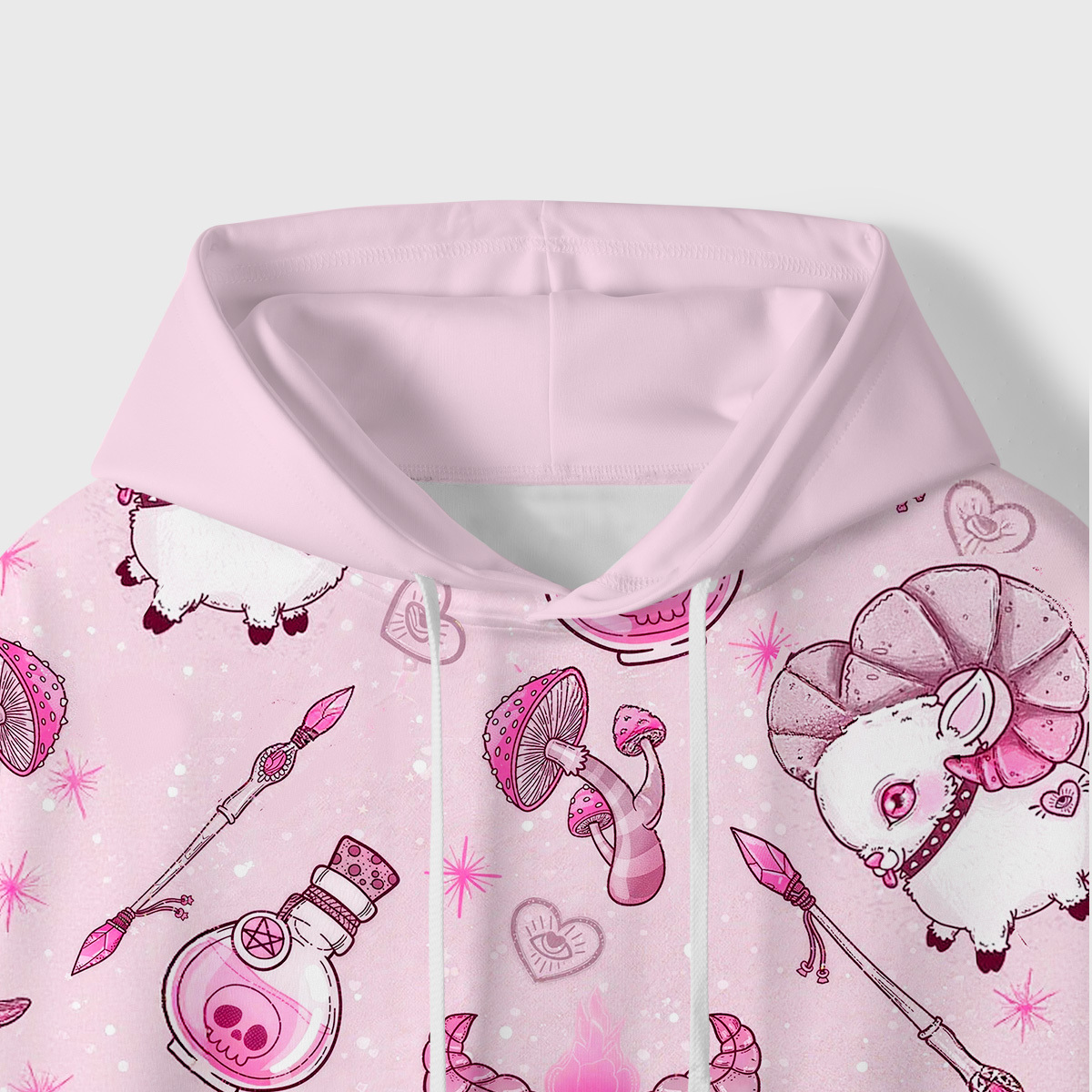 Purplehecate Pastel Occult Goat All-Over Print Hoodie