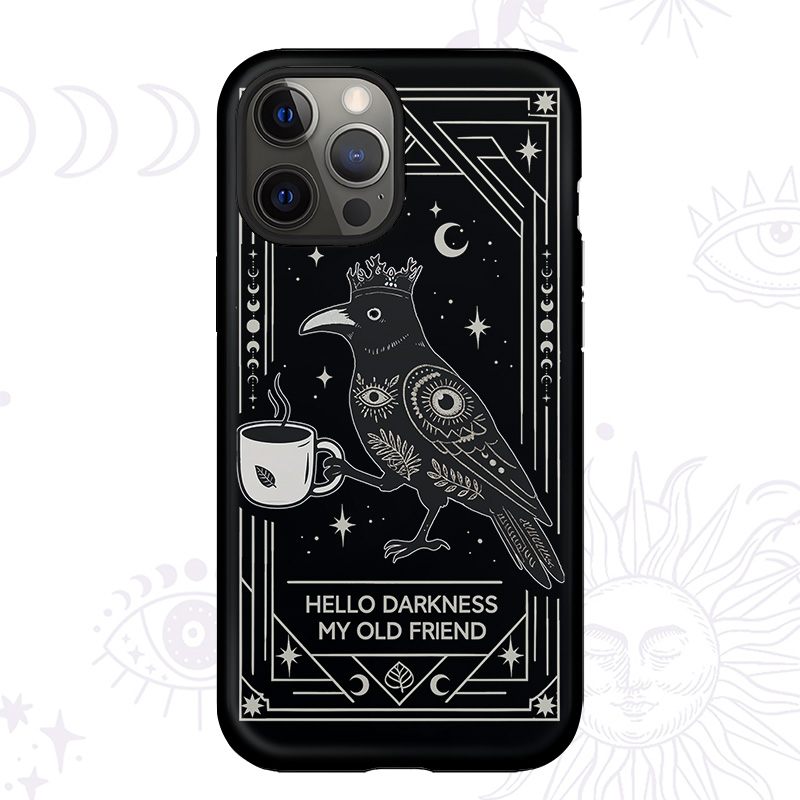 Purplehecate Hello Darkness My Old Friend Phone Case
