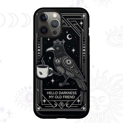 Purplehecate Hello Darkness My Old Friend Phone Case