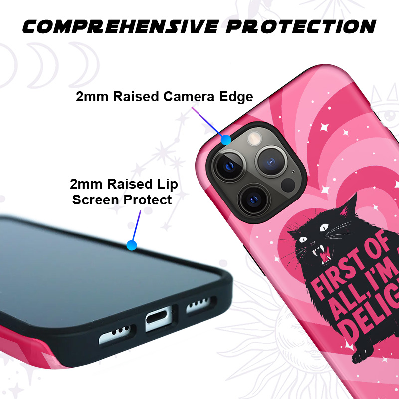 Purplehecate First Of All I'm A Delight Cat Phone Case