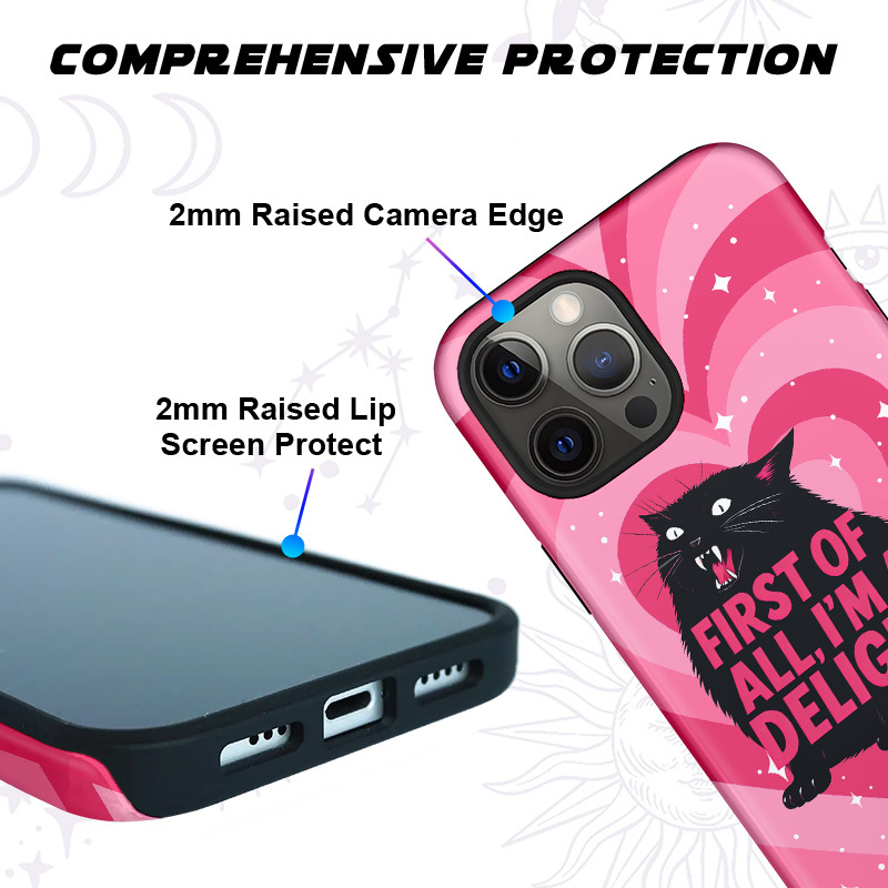 Purplehecate First Of All I'm A Delight Cat Phone Case