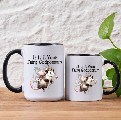 Purplehecate It Is I Your Fairy Godpossum Mug