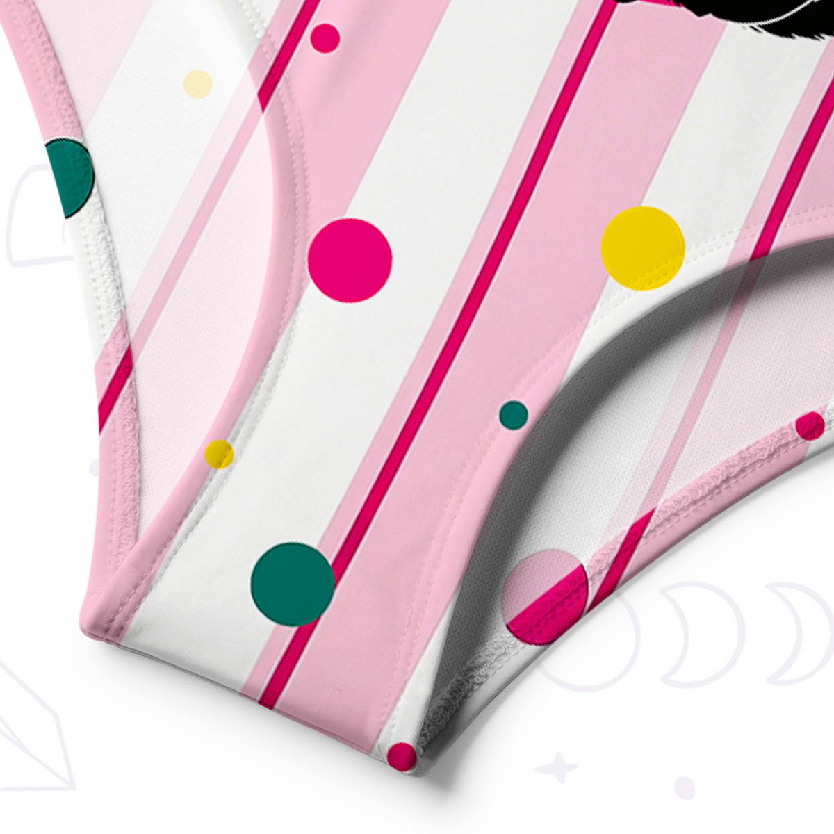 Purplehecate First Of All I'm A Delight Cat One-Shoulder One-Piece Swimsuit