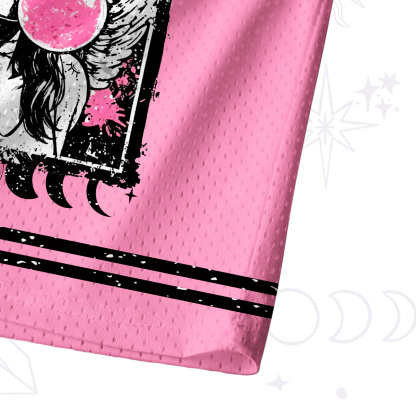 Purplehecate Grunge Angel with Bubblegum Mesh Jersey Tank Top