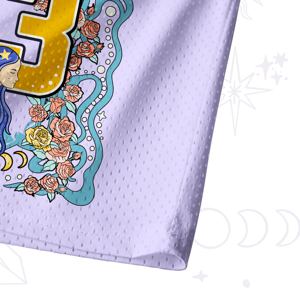 Purplehecate Gemini Spirit Zodiac Mesh Jersey Tank Top