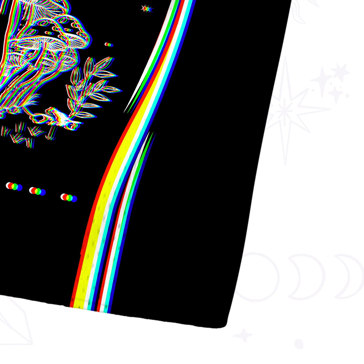 Purplehecate Mushroom and Moon Mesh Jersey Tank Top