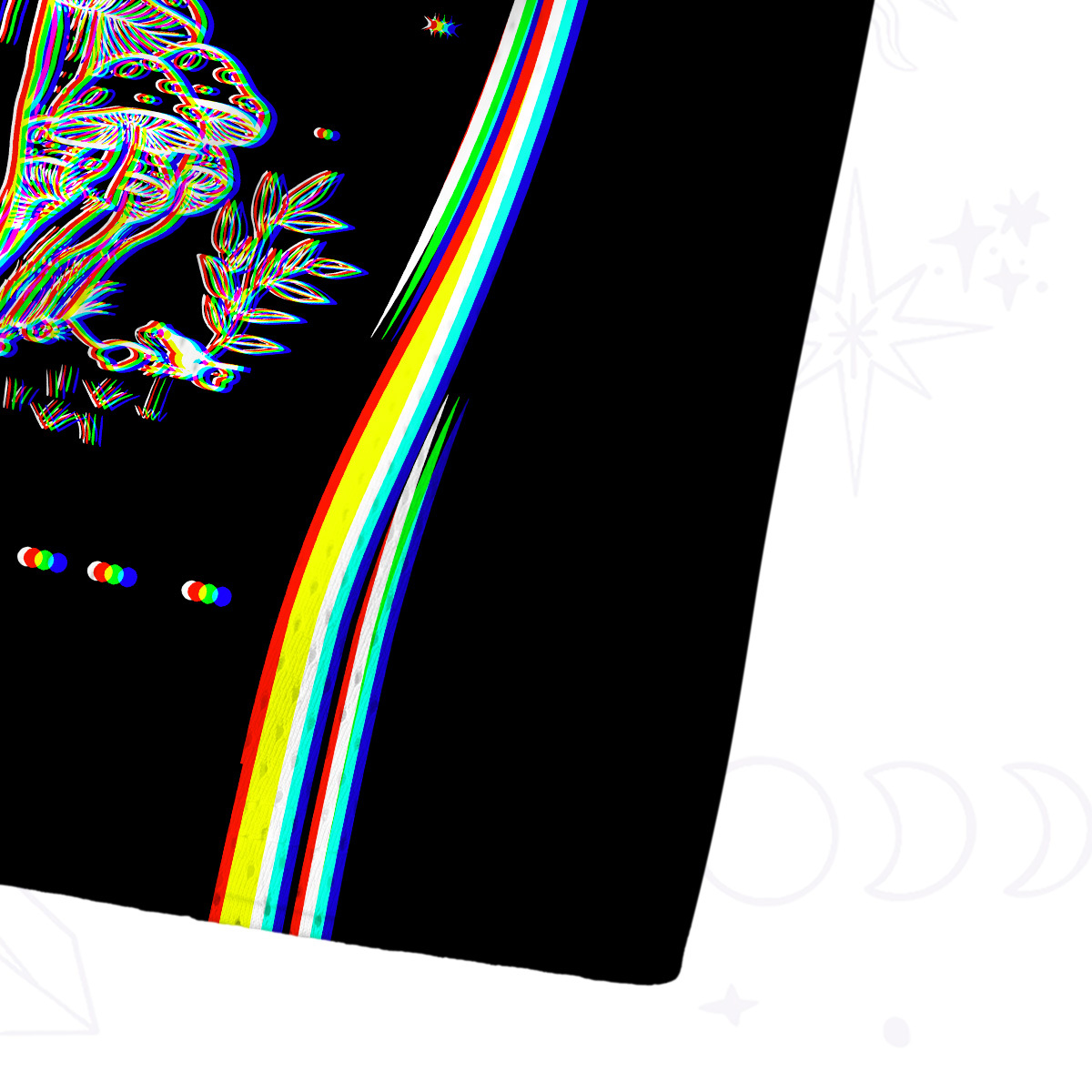 Purplehecate Mushroom and Moon Mesh Jersey Tank Top