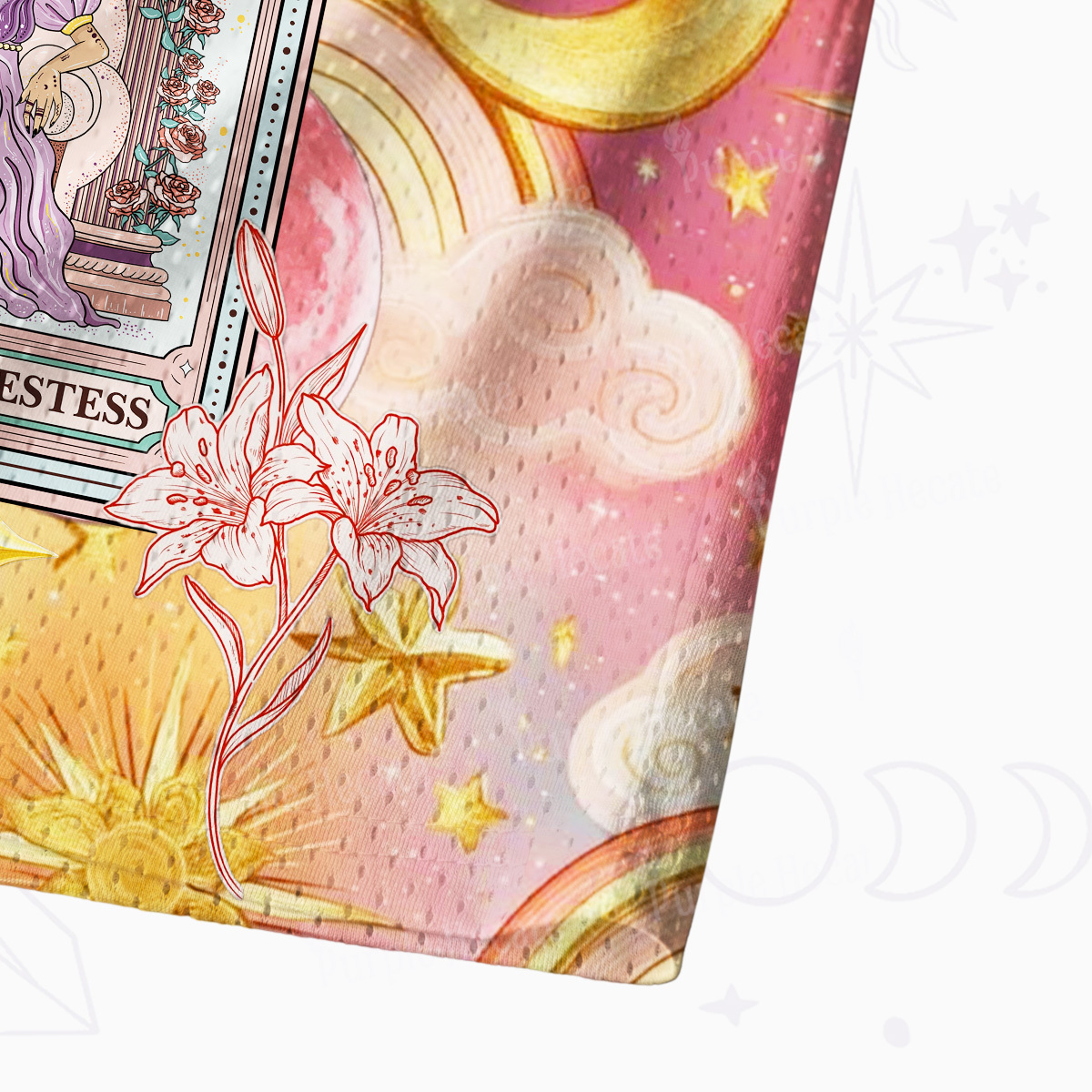 Purplehecate The High Priestess Tarot Card Mesh Jersey Tank Top