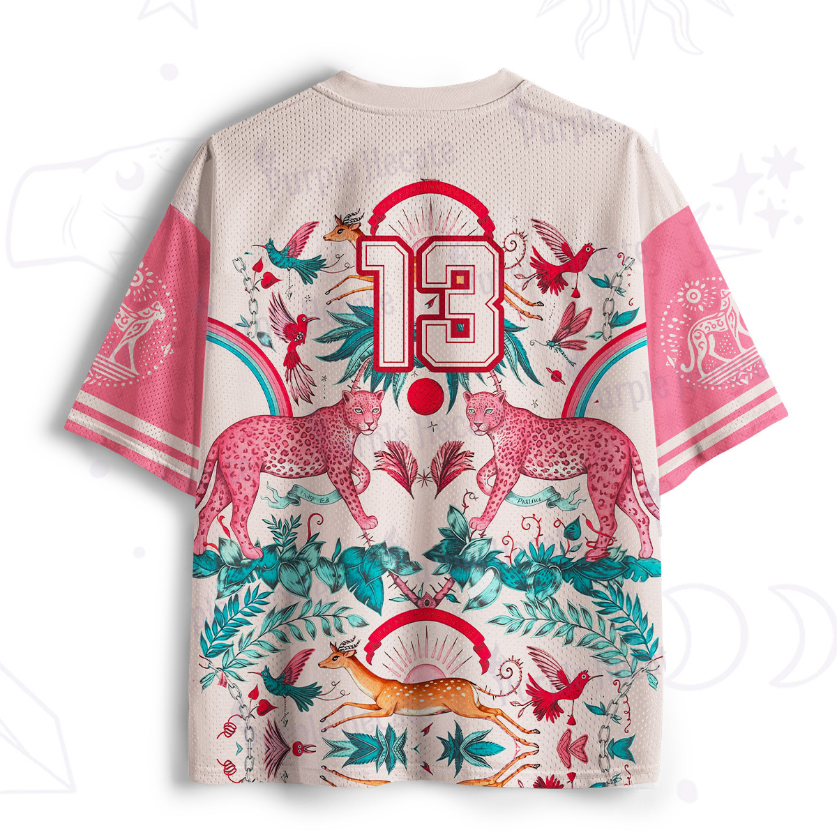 Purplehecate Enchanted Forest Pink Leopard Mesh Jersey