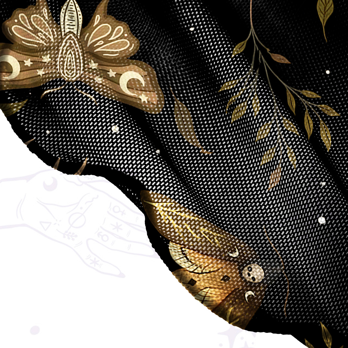 Purplehecate Moth Moon Mesh Cover Up Dress