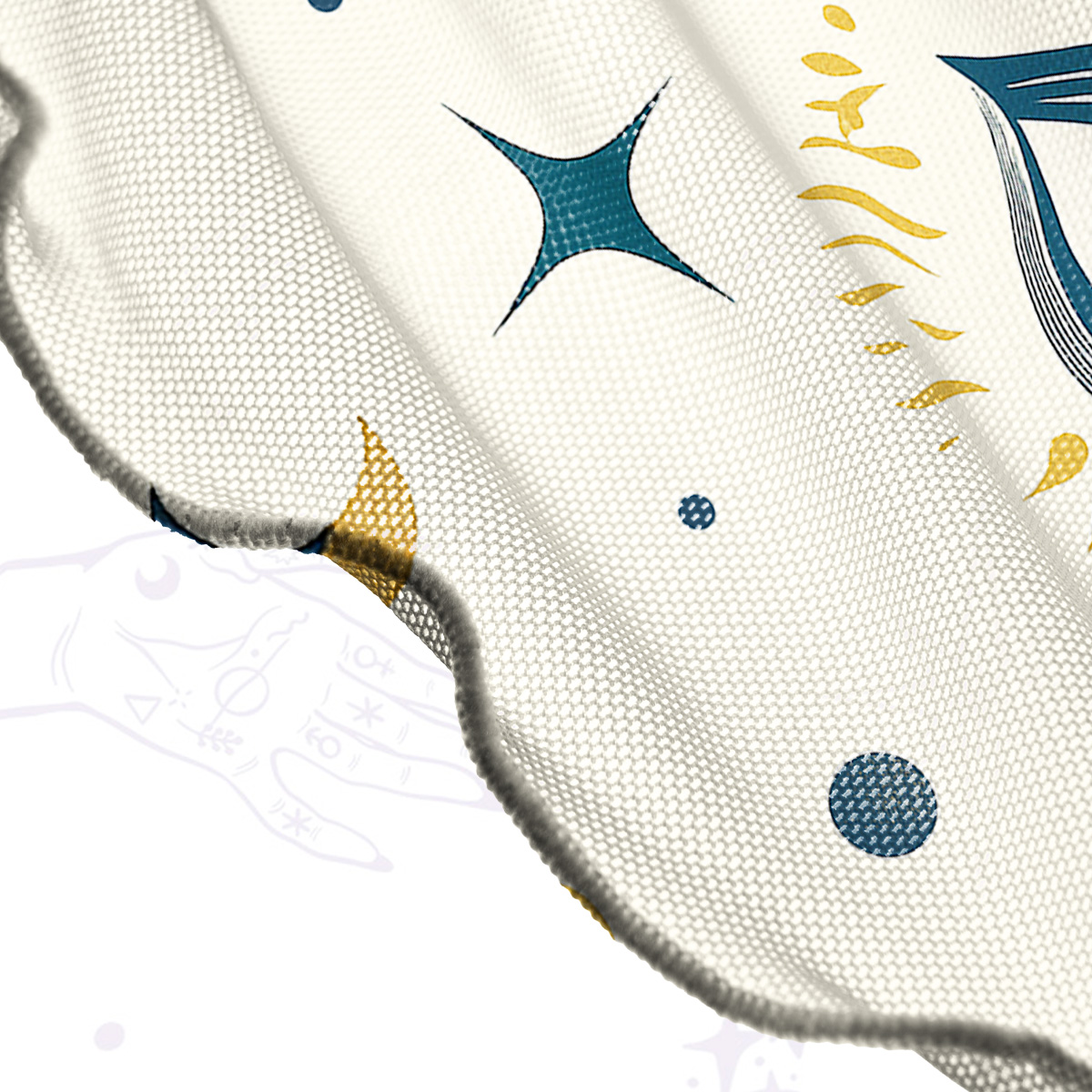 Purplehecate Evil Eye Tribal Mesh Cover Up Dress