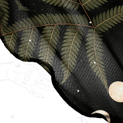 Purplehecate Moonlit Mushroom Gown Mesh Cover Up Dress