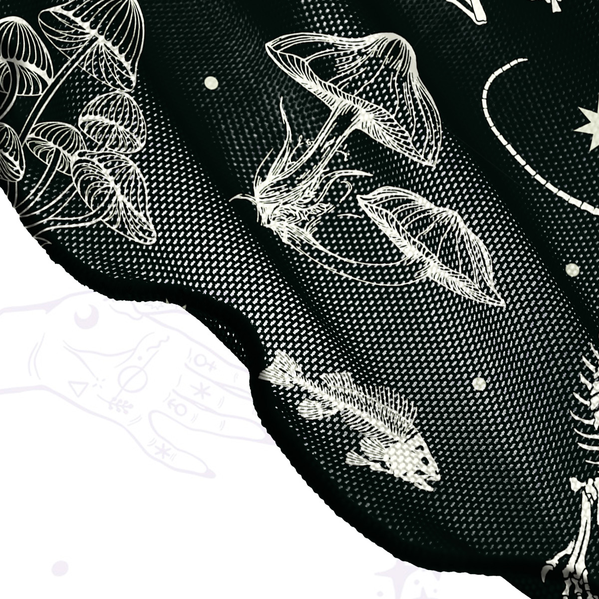 Purplehecate Prehistoric Fantasy Mesh Cover Up Dress