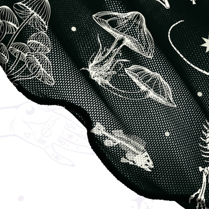 Purplehecate Prehistoric Fantasy Mesh Cover Up Dress