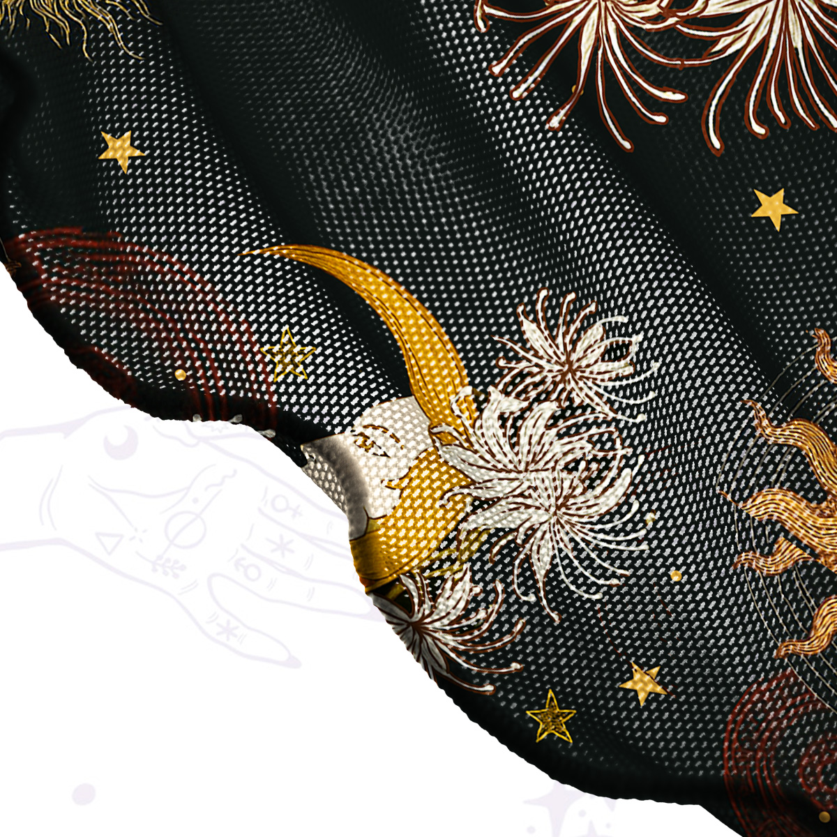 Purplehecate Stellar Symphony Mesh Cover Up Dress