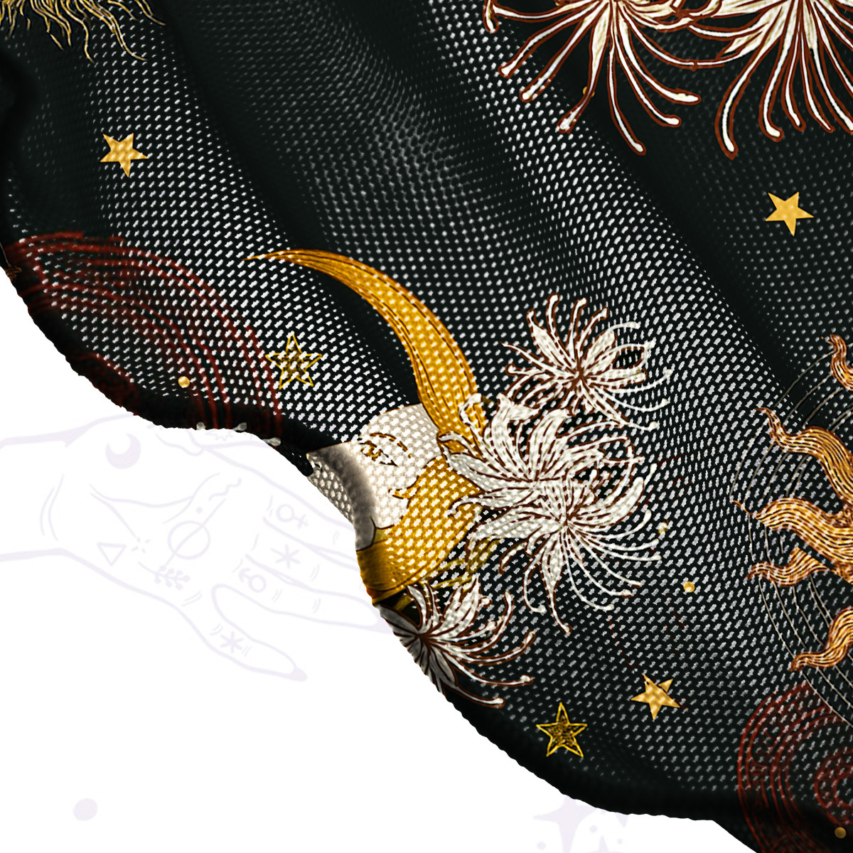 Purplehecate Stellar Symphony Mesh Cover Up Dress