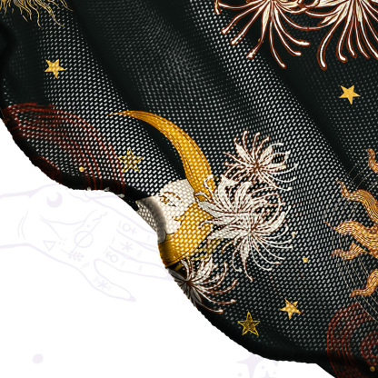 Purplehecate Stellar Symphony Mesh Cover Up Dress