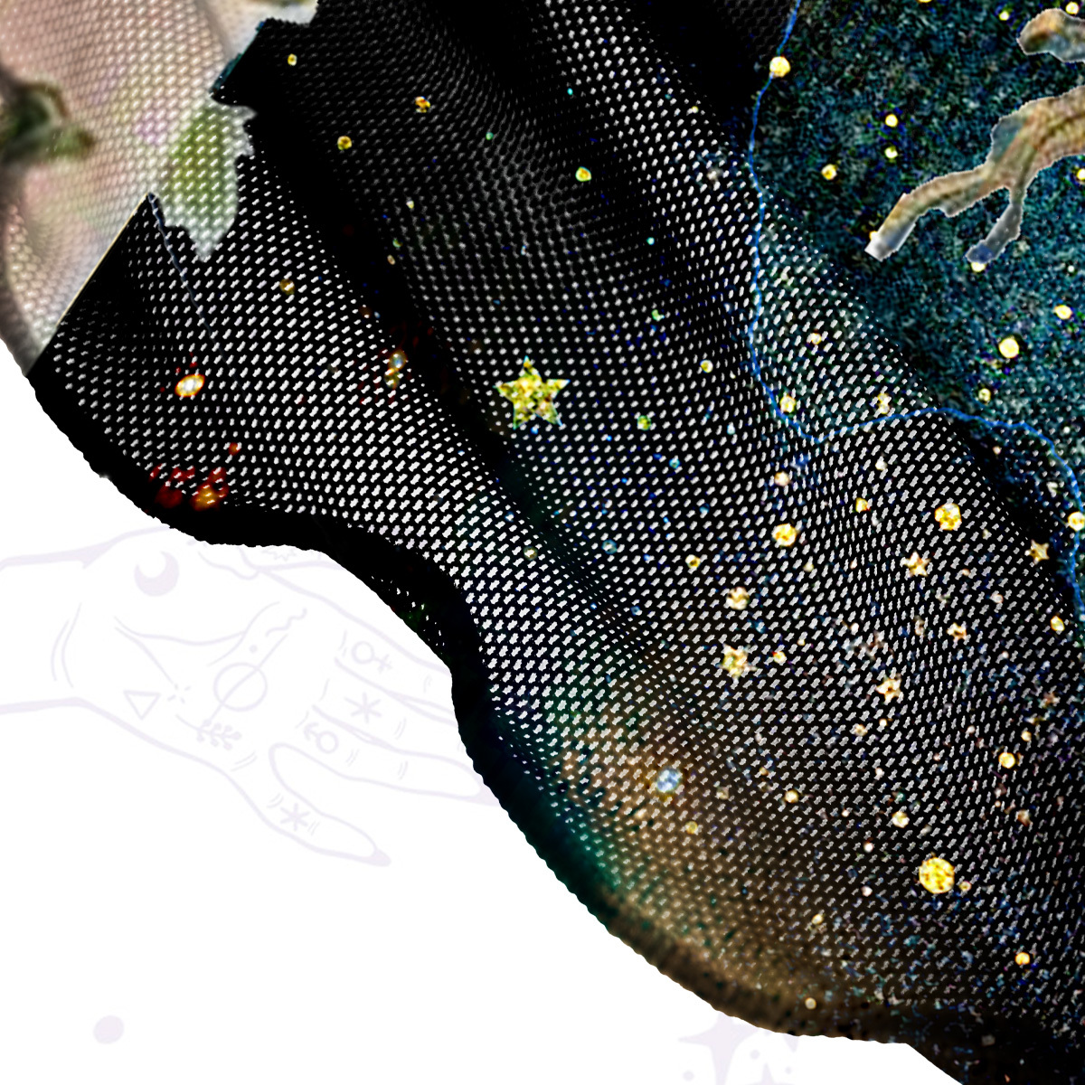 Purplehecate Garden of the Celestial Witch Mesh Cover Up Dress