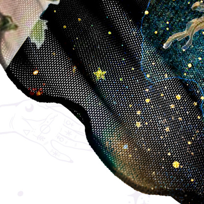 Purplehecate Garden of the Celestial Witch Mesh Cover Up Dress