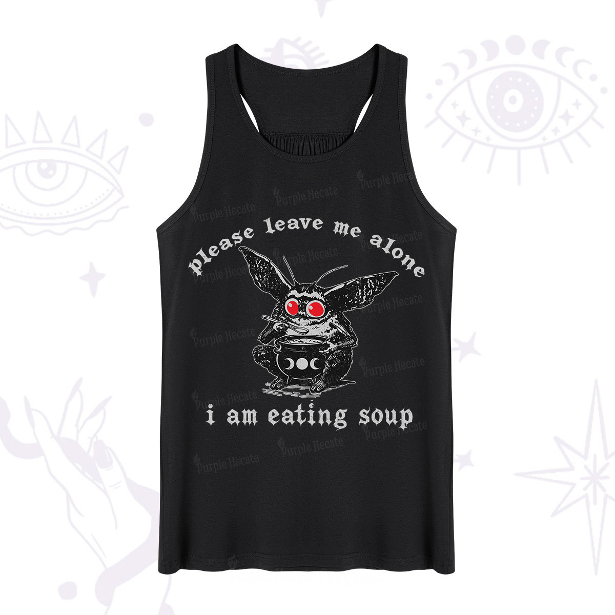 Purplehecate Mothman Eating Soup Tank